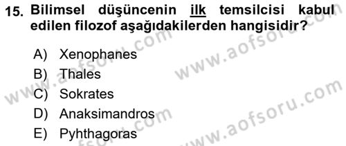 Turizm Tarihi Dersi 2021 - 2022 Yılı (Vize) Ara Sınav Soruları 15. Soru
