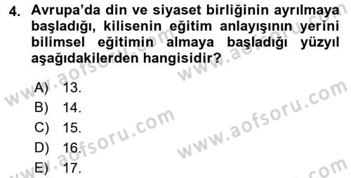 Turizm Tarihi Dersi 2021 - 2022 Yılı (Vize) Ara Sınav Soruları 4. Soru