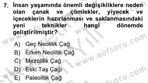 Turizm Tarihi Dersi 2021 - 2022 Yılı Yaz Okulu Sınav Soruları 7. Soru