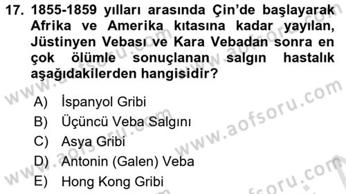 Turizm Ve Güvenlik Dersi 2020 - 2021 Yılı Yaz Okulu Sınav Soruları 17. Soru