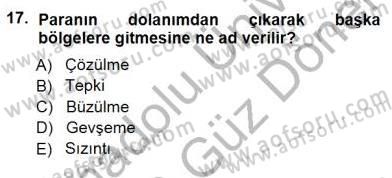 Genel Turizm Bilgisi Dersi 2012 - 2013 Yılı (Final) Dönem Sonu Sınav Soruları 17. Soru