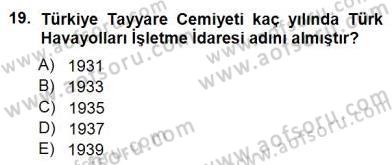 Genel Turizm Bilgisi Dersi 2012 - 2013 Yılı (Final) Dönem Sonu Sınav Soruları 19. Soru