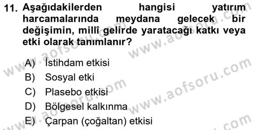 Genel Turizm Bilgisi Dersi 2024 - 2025 Yılı (Final) Dönem Sonu Sınav Soruları 11. Soru