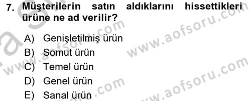 Kongre ve Etkinlik Yönetimi Dersi 2016 - 2017 Yılı (Vize) Ara Sınavı 7. Soru