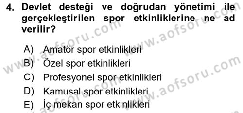 Kongre ve Etkinlik Yönetimi Dersi 2018 - 2019 Yılı (Vize) Ara Sınav Soruları 4. Soru