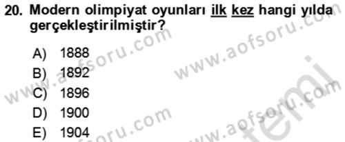 Kongre ve Etkinlik Yönetimi Dersi 2022 - 2023 Yılı Yaz Okulu Sınav Soruları 20. Soru