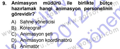 Otel İşletmelerinde Destek Hizmetleri Dersi 2012 - 2013 Yılı (Final) Dönem Sonu Sınav Soruları 9. Soru