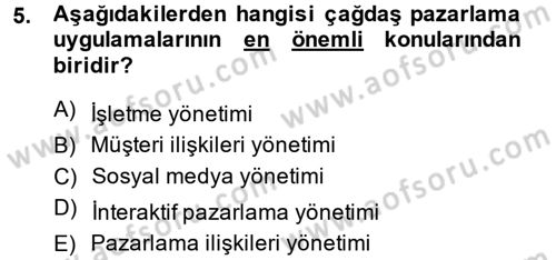 Otel İşletmelerinde Destek Hizmetleri Dersi 2014 - 2015 Yılı Tek Ders Sınav Soruları 5. Soru