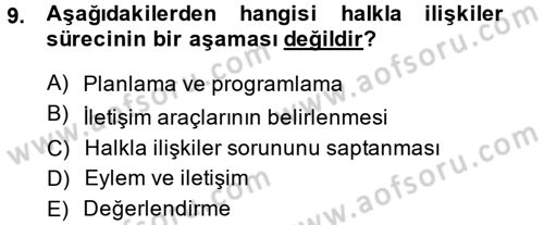 Otel İşletmelerinde Destek Hizmetleri Dersi 2014 - 2015 Yılı Tek Ders Sınav Soruları 9. Soru