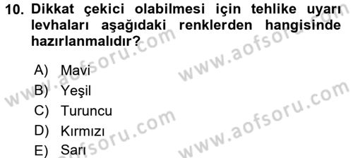 Otel İşletmelerinde Destek Hizmetleri Dersi 2015 - 2016 Yılı Tek Ders Sınav Soruları 10. Soru