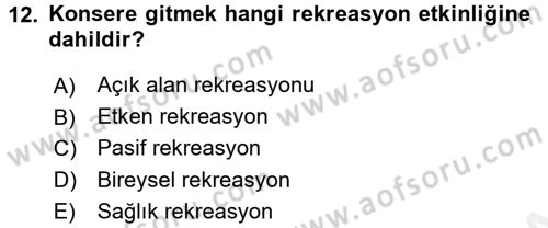 Otel İşletmelerinde Destek Hizmetleri Dersi 2015 - 2016 Yılı Tek Ders Sınav Soruları 12. Soru