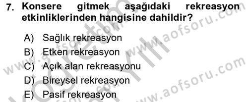 Otel İşletmelerinde Destek Hizmetleri Dersi 2016 - 2017 Yılı 3 Ders Sınav Soruları 7. Soru