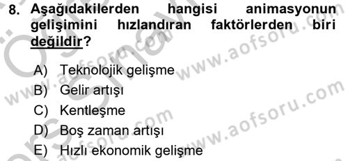 Otel İşletmelerinde Destek Hizmetleri Dersi 2016 - 2017 Yılı 3 Ders Sınav Soruları 8. Soru
