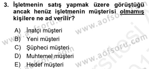 Otel İşletmelerinde Destek Hizmetleri Dersi 2016 - 2017 Yılı (Final) Dönem Sonu Sınav Soruları 3. Soru
