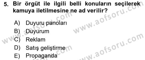 Otel İşletmelerinde Destek Hizmetleri Dersi 2016 - 2017 Yılı (Final) Dönem Sonu Sınav Soruları 5. Soru