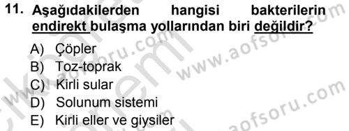 Yiyecek-İçecek Hizmetleri Dersi 2013 - 2014 Yılı Tek Ders Sınav Soruları 11. Soru