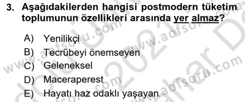 Turizm Ve İletişim Dersi 2021 - 2022 Yılı (Vize) Ara Sınav Soruları 3. Soru