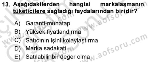 Turizm Ve İletişim Dersi 2021 - 2022 Yılı (Final) Dönem Sonu Sınav Soruları 13. Soru