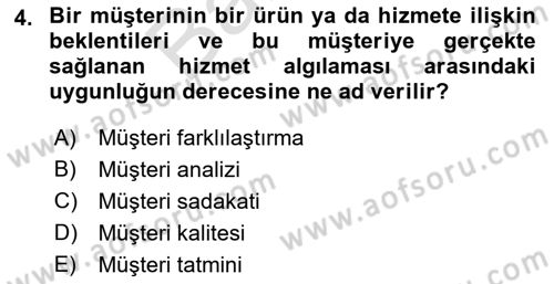 Turizm Ve İletişim Dersi 2021 - 2022 Yılı (Final) Dönem Sonu Sınav Soruları 4. Soru