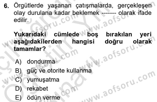 Turizm Ve İletişim Dersi 2021 - 2022 Yılı Yaz Okulu Sınav Soruları 6. Soru