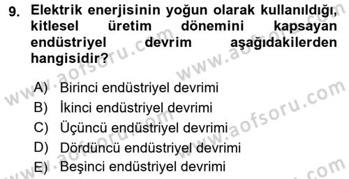 Turizm Ve İletişim Dersi 2022 - 2023 Yılı Yaz Okulu Sınav Soruları 9. Soru