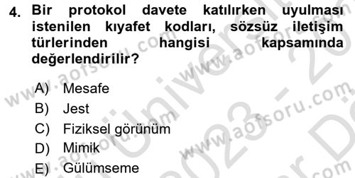 Turizm Ve İletişim Dersi 2023 - 2024 Yılı (Vize) Ara Sınav Soruları 4. Soru