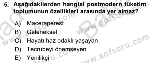Turizm Ve İletişim Dersi 2023 - 2024 Yılı (Vize) Ara Sınav Soruları 5. Soru