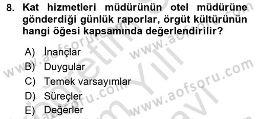 Turizm Ve İletişim Dersi 2023 - 2024 Yılı (Vize) Ara Sınav Soruları 8. Soru