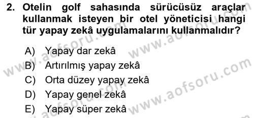 Turizm Ve İletişim Dersi 2024 - 2025 Yılı (Final) Dönem Sonu Sınav Soruları 2. Soru