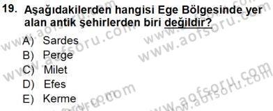 Turizm Coğrafyası Dersi 2013 - 2014 Yılı Tek Ders Sınav Soruları 19. Soru