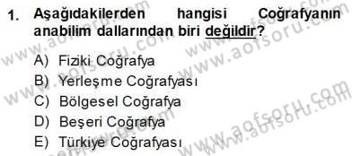 Turizm Coğrafyası Dersi 2014 - 2015 Yılı (Final) Dönem Sonu Sınav Soruları 1. Soru