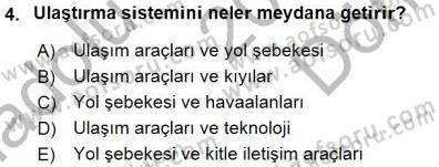 Turizm Coğrafyası Dersi 2015 - 2016 Yılı (Final) Dönem Sonu Sınav Soruları 4. Soru