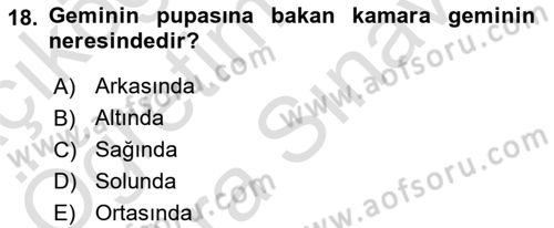 Deniz Turizmi İşletmeciliği Dersi 2023 - 2024 Yılı (Vize) Ara Sınav Soruları 18. Soru