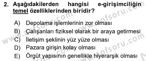 Turizmde Güncel Yaklaşımlar Dersi 2021 - 2022 Yılı (Final) Dönem Sonu Sınav Soruları 2. Soru