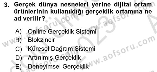Turizmde Güncel Yaklaşımlar Dersi Ara Sınavı Deneme Sınav Soruları 3. Soru