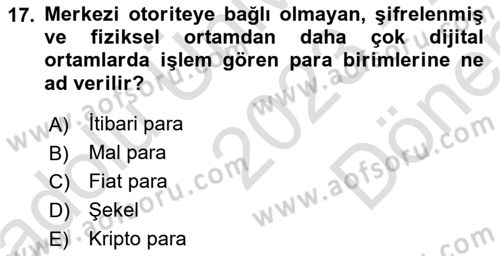Turizmde Güncel Yaklaşımlar Dersi 2023 - 2024 Yılı (Final) Dönem Sonu Sınav Soruları 17. Soru