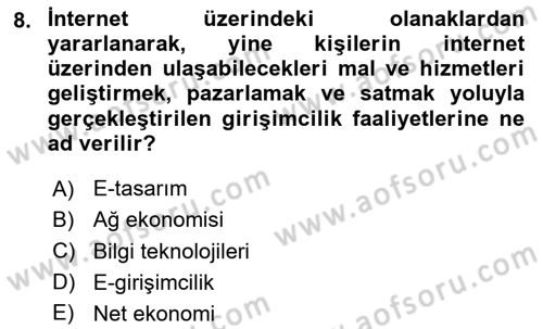 Turizmde Güncel Yaklaşımlar Dersi 2023 - 2024 Yılı Yaz Okulu Sınav Soruları 8. Soru