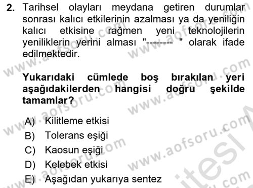 Toplum Temelli Turizm Dersi 2023 - 2024 Yılı (Vize) Ara Sınav Soruları 2. Soru