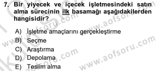 Turizm Bilgi Teknolojileri Dersi 2020 - 2021 Yılı Yaz Okulu Sınav Soruları 7. Soru