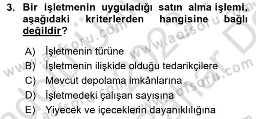 Turizm Bilgi Teknolojileri Dersi 2023 - 2024 Yılı (Vize) Ara Sınav Soruları 3. Soru