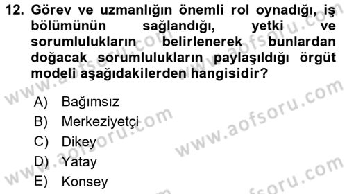 Sürdürülebilir Turizm Dersi 2020 - 2021 Yılı Yaz Okulu Sınavı 12. Soru