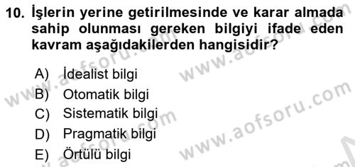 Sürdürülebilir Turizm Dersi 2021 - 2022 Yılı (Final) Dönem Sonu Sınav Soruları 10. Soru