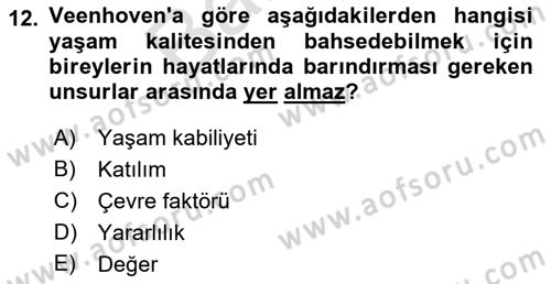 Sürdürülebilir Turizm Dersi 2021 - 2022 Yılı (Final) Dönem Sonu Sınav Soruları 12. Soru