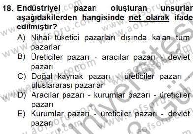 Tur Planlaması ve Yönetimi Dersi 2012 - 2013 Yılı (Vize) Ara Sınav Soruları 18. Soru