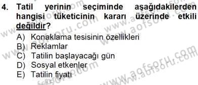 Tur Planlaması ve Yönetimi Dersi 2012 - 2013 Yılı (Vize) Ara Sınav Soruları 4. Soru