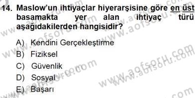 Tur Planlaması ve Yönetimi Dersi 2013 - 2014 Yılı (Vize) Ara Sınav Soruları 14. Soru