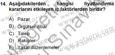 Tur Planlaması ve Yönetimi Dersi 2013 - 2014 Yılı (Final) Dönem Sonu Sınav Soruları 14. Soru