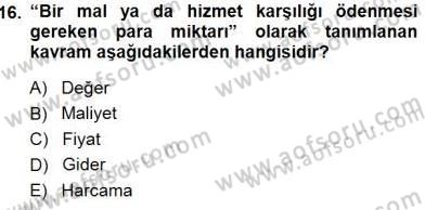 Tur Planlaması ve Yönetimi Dersi 2013 - 2014 Yılı (Final) Dönem Sonu Sınav Soruları 16. Soru
