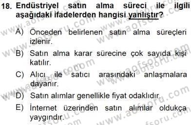 Tur Planlaması ve Yönetimi Dersi 2014 - 2015 Yılı (Vize) Ara Sınav Soruları 18. Soru