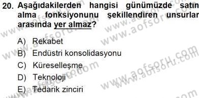 Tur Planlaması ve Yönetimi Dersi 2014 - 2015 Yılı (Vize) Ara Sınav Soruları 20. Soru
